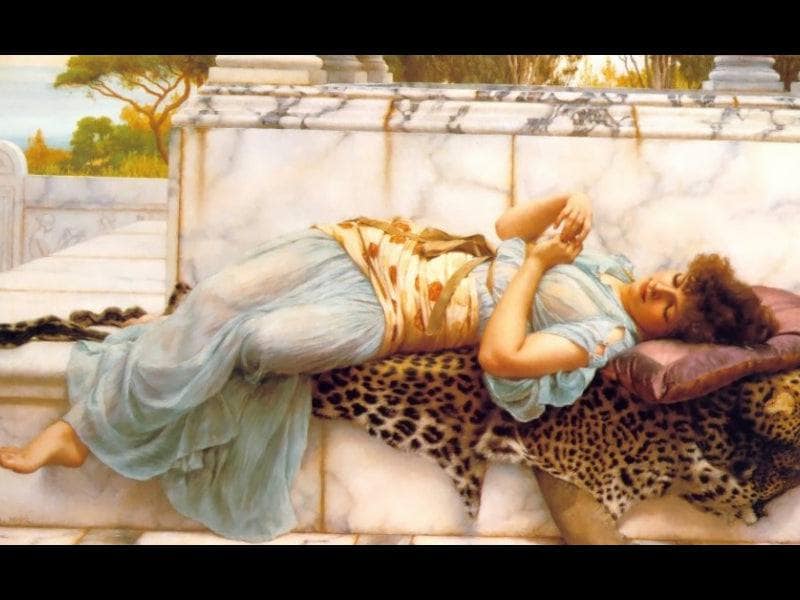The Betrothed by John William Godward — hand-painted portrait oil painting reproduction on canvas