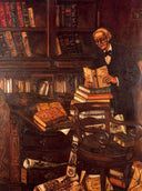 The Bibliophile by Jose Gutierrez Solana — life oil painting wall art, Expressionism