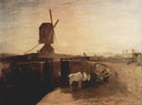 The big connection channel at Southall Mill by J.M.W. Turner — rural oil painting wall art, Romanticism