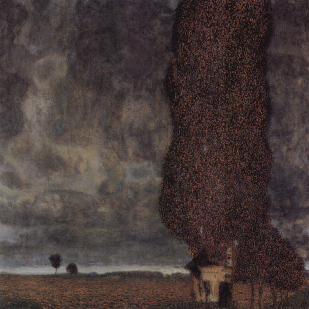 The Big Poplar II by Gustav Klimt — hand-painted botanical oil painting reproduction on canvas