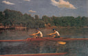 The Biglin Brothers Racing by Thomas Eakins — hand-painted landscape oil painting reproduction on canvas