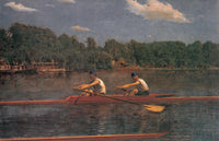 The Biglin Brothers Racing by Thomas Eakins — hand-painted landscape oil painting reproduction on canvas