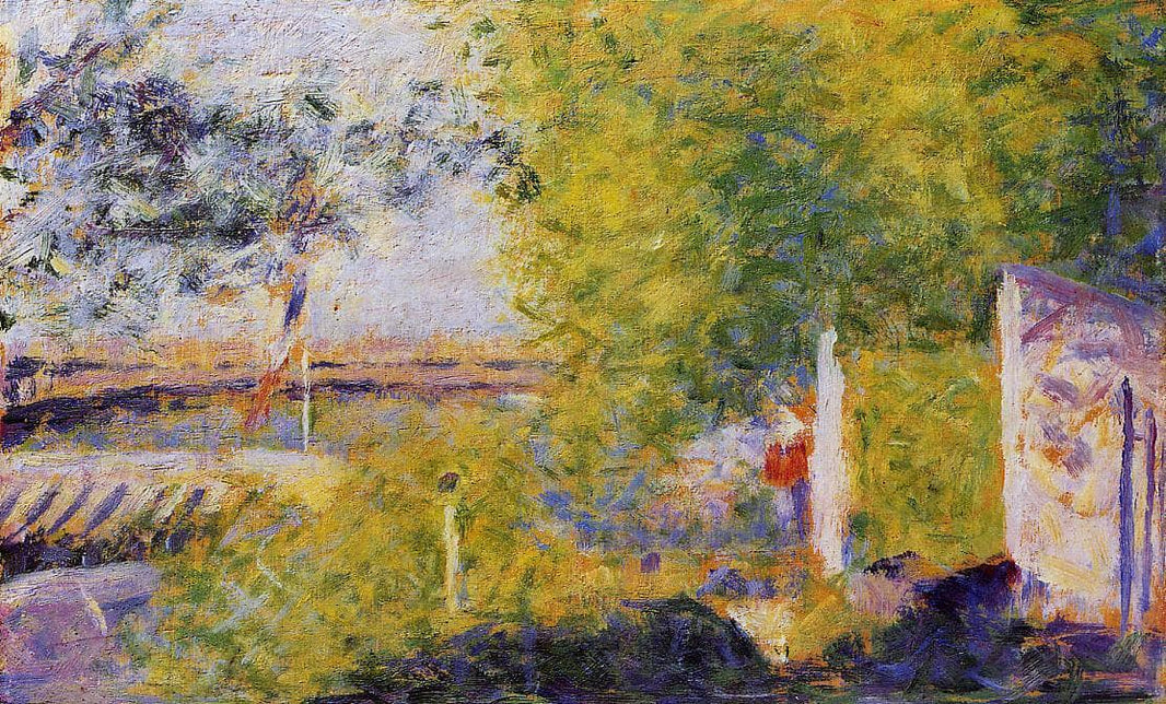 The Bineau Bridge by Georges Seurat — hand-painted botanical oil painting reproduction on canvas
