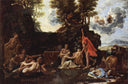 The birth of Bacchus by Nicolas Poussin — forest oil painting wall art