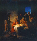The Birth of Christ by Carl Bloch — hand-painted cultural oil painting reproduction on canvas