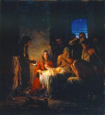 The Birth of Christ by Carl Bloch — oil painting reproduction
