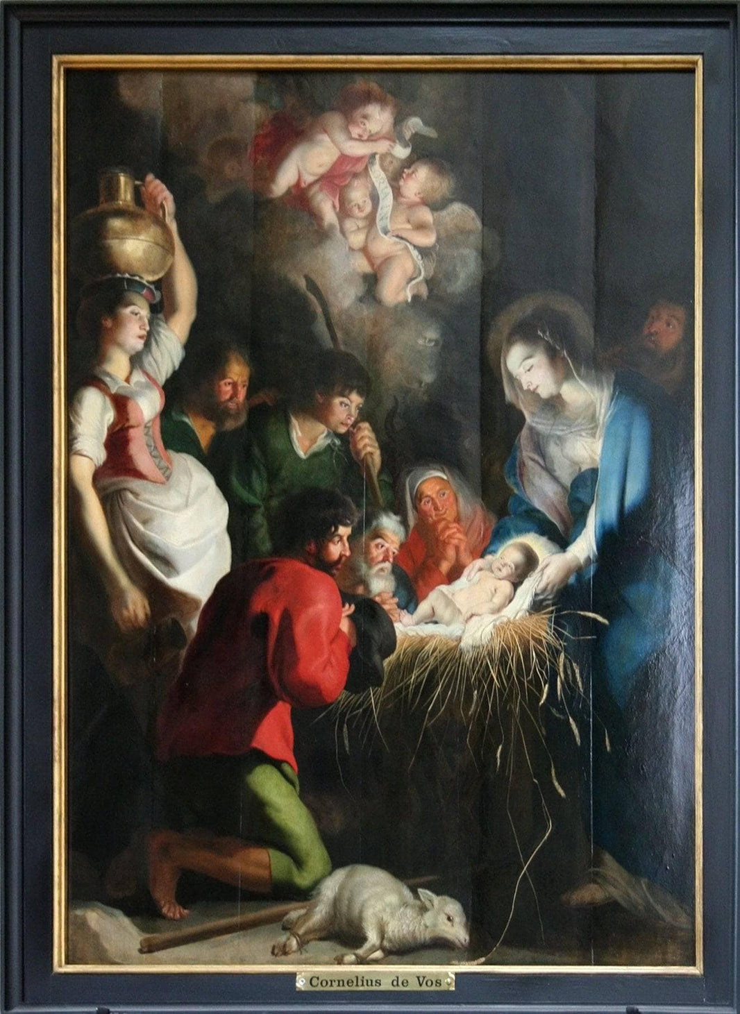The Birth of Jesus by Cornelis de Vos — hand-painted cultural oil painting reproduction on canvas