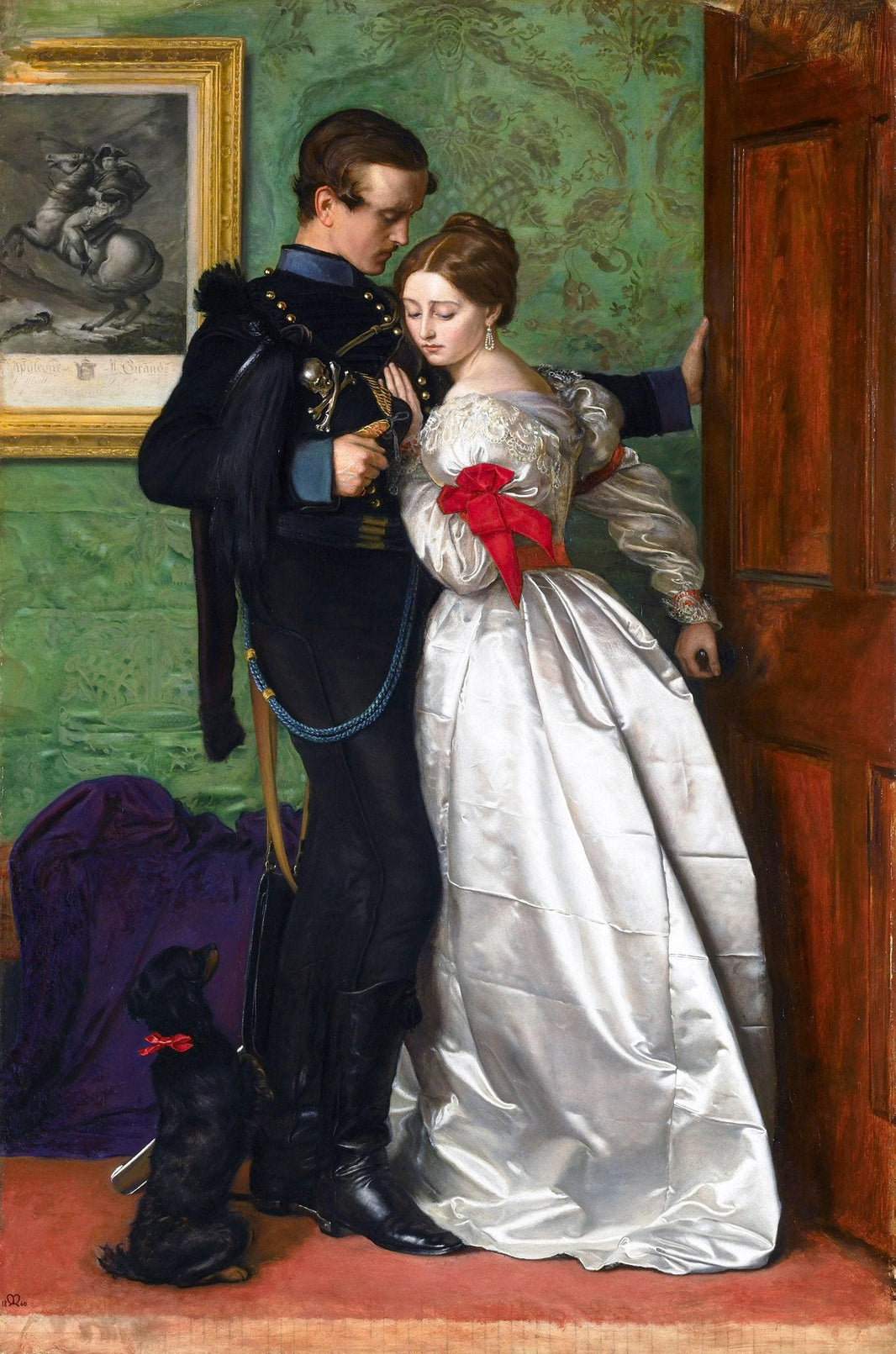 The Black Brunswicker by John Everett Millais — hand-painted portrait oil painting reproduction on canvas