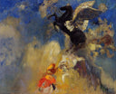The Black Pegasus by Odilon Redon — hand-painted abstract oil painting reproduction on canvas