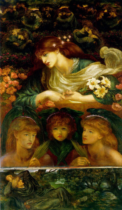 The Blessed Damozel by Dante Gabriel Rossetti — oil painting reproduction