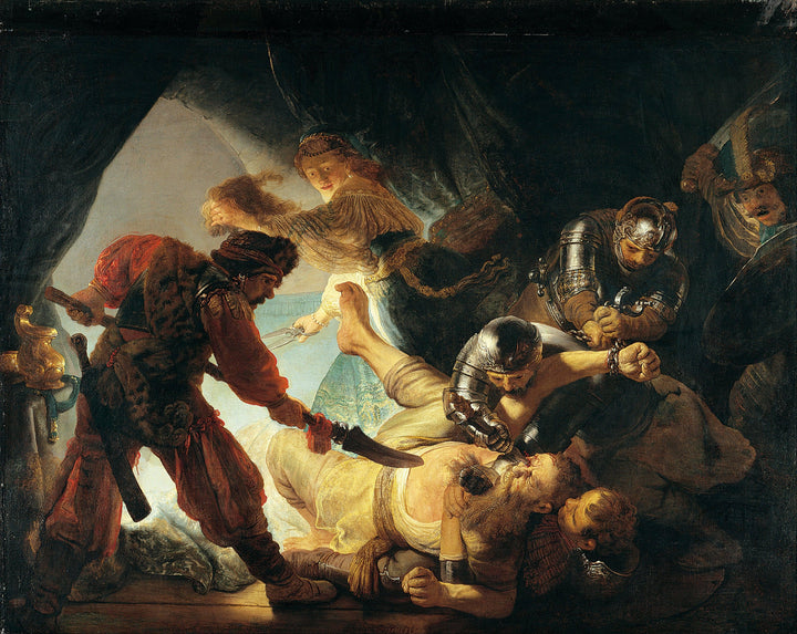 The Blinding of Samson by Rembrandt — hand-painted cultural oil painting reproduction on canvas