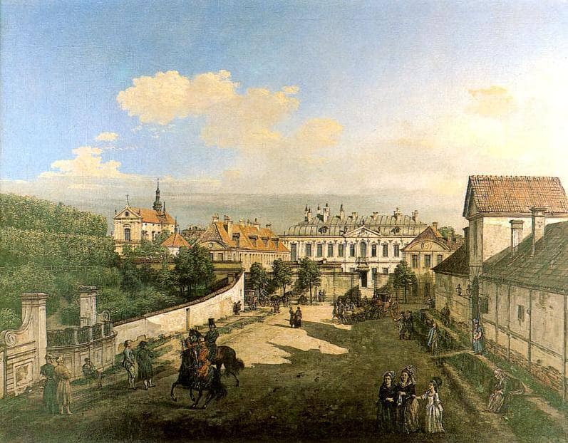 The Blue Palace by Bernardo Bellotto — hand-painted animal oil painting reproduction on canvas