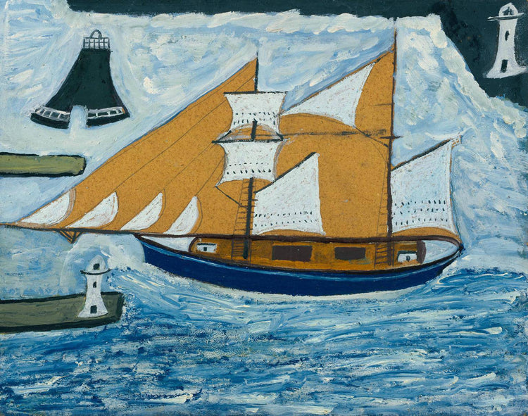 The Blue Ship - Alfred Wallis