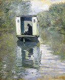 The Boat Studio by Claude Monet — hand-painted landscape oil painting reproduction on canvas