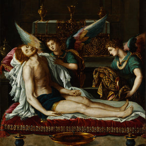 The Body of Christ Anointed by Two Angels