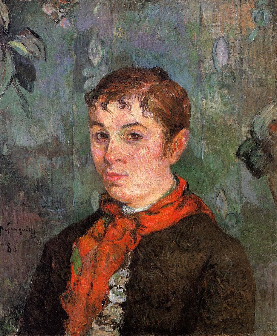 The boss's daughter by Paul Gauguin — hand-painted portrait oil painting reproduction on canvas