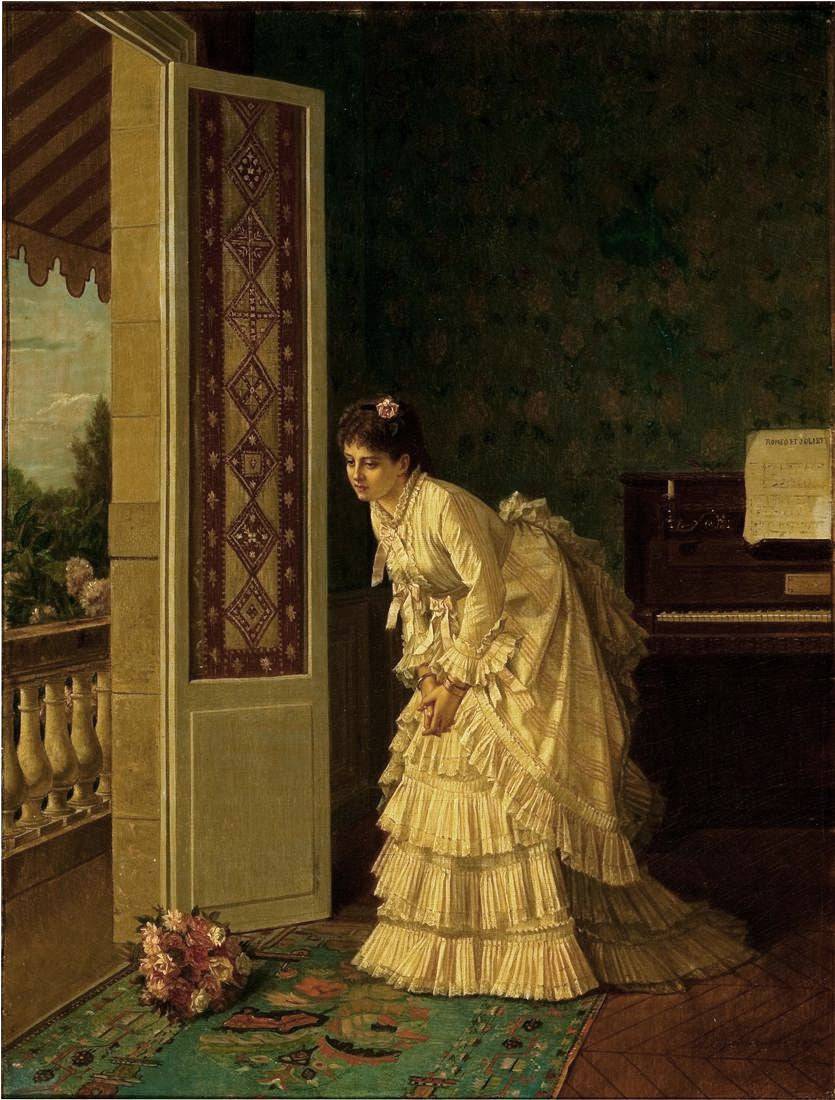 The Bouquet - Auguste Toulmouche