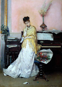The bouquet by Raimundo de Madrazo — hand-painted portrait oil painting reproduction on canvas