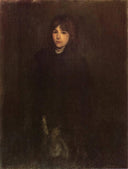 The Boy in a Cloak by James McNeill Whistler — hand-painted portrait oil painting reproduction on canvas