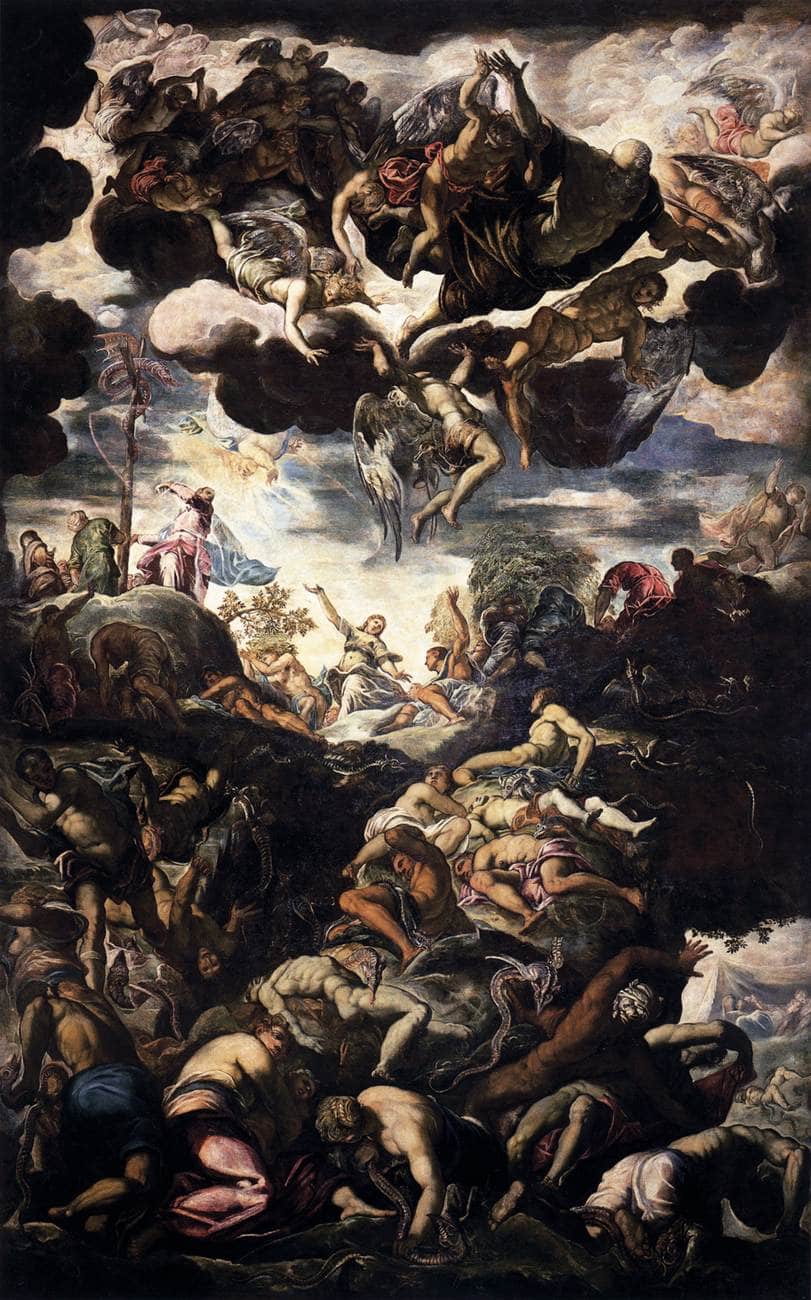 The Brazen Serpent - Tintoretto