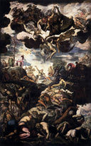 The Brazen Serpent by Tintoretto — religion oil painting wall art, Mannerism Late Renaissance