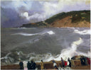The Breakwater of San Sebastian by Joaquín Sorolla — hand-painted landscape oil painting reproduction on canvas