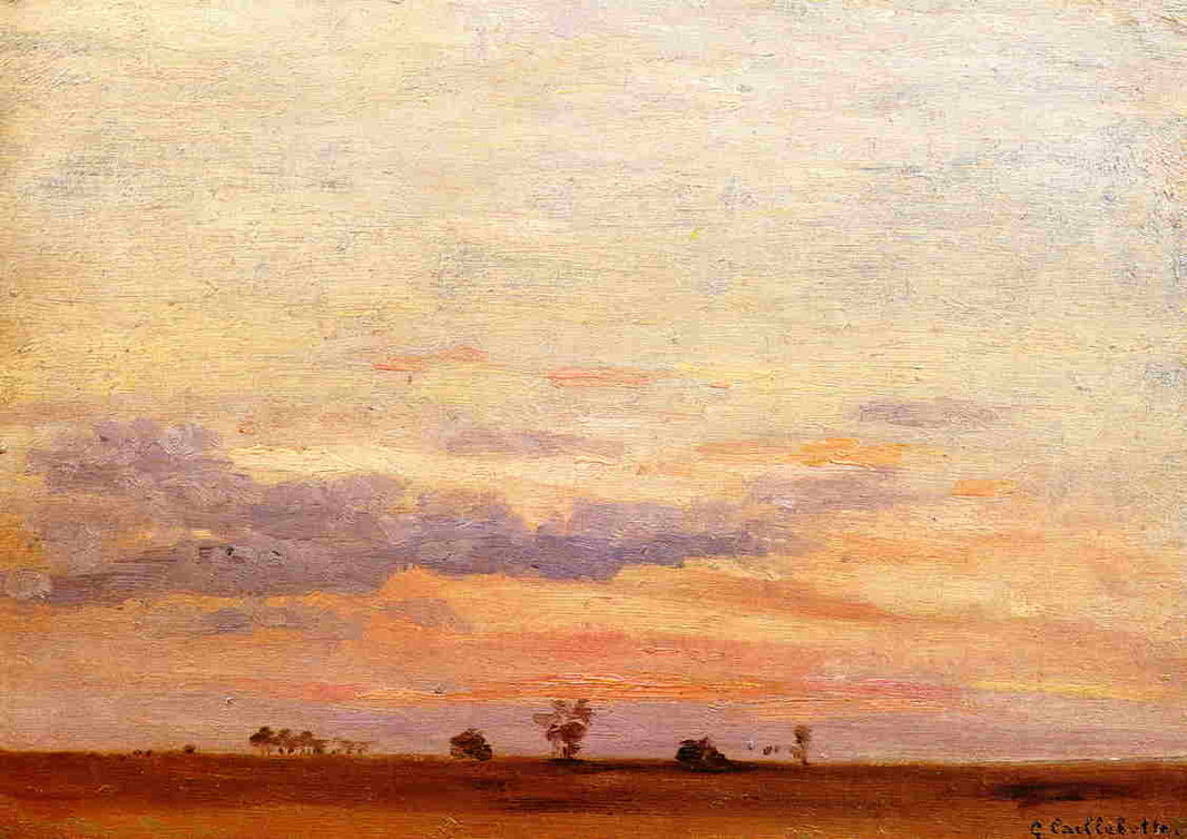 The Briard Plain by Gustave Caillebotte — hand-painted landscape oil painting reproduction on canvas