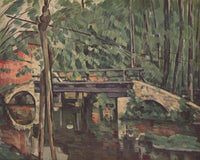 The Bridge at Maincy by Paul Cezanne — hand-painted botanical oil painting reproduction on canvas