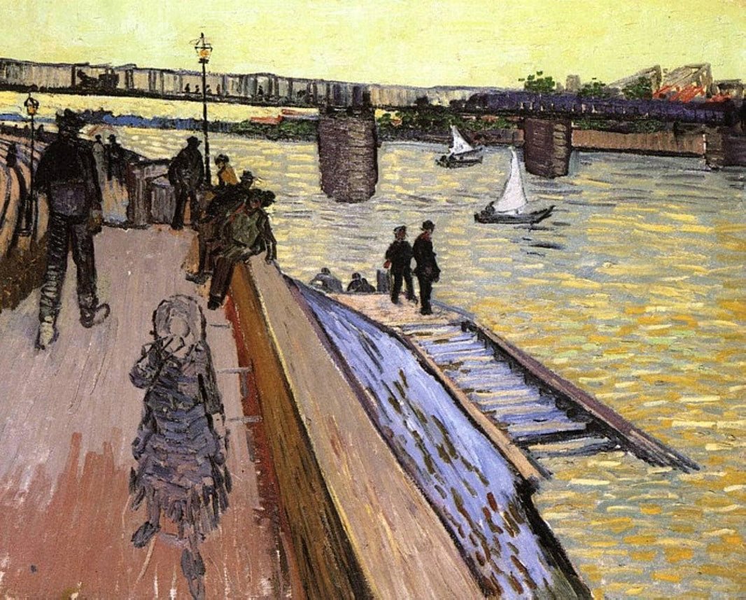 The Bridge at Trinquetaille by Vincent van Gogh — hand-painted landscape oil painting reproduction on canvas