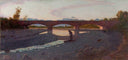 The bridge by Pellizza da Volpedo, urban oil painting wall art, Neo Impressionism