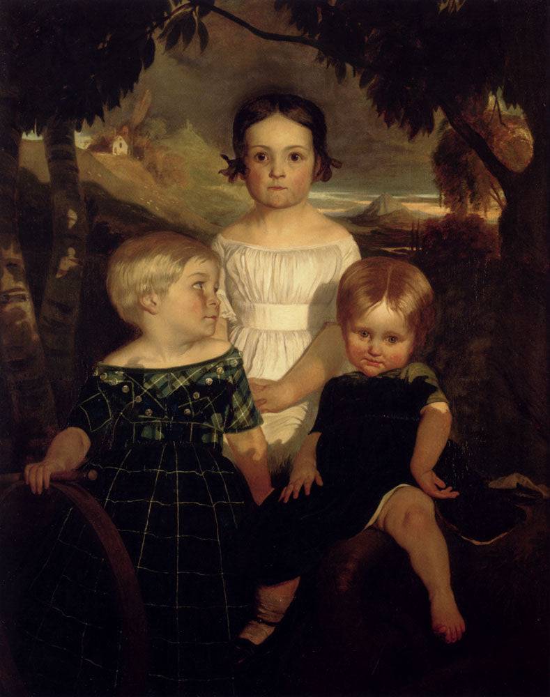 The Bromley Children by Ford Madox Brown, hand-painted portrait oil painting reproduction on canvas