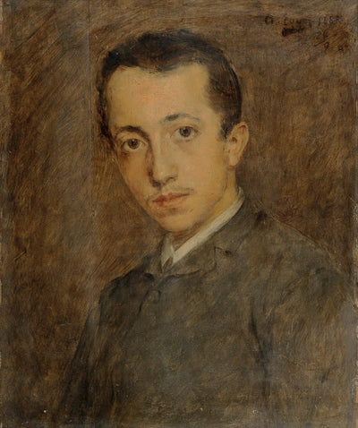 the Brother of the Artist, Eduard Egger in living room