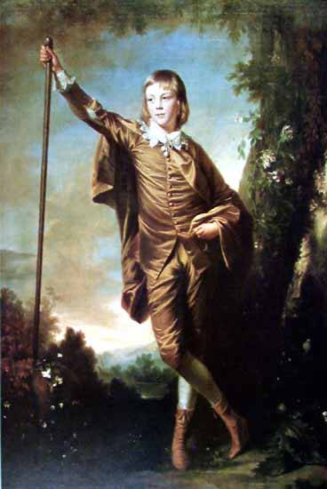 The Brown Boy (Thomas Lister) by Joshua Reynolds, hand-painted portrait oil painting reproduction on canvas