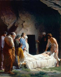 The Burial of Christ by Carl Bloch — hand-painted cultural oil painting reproduction on canvas