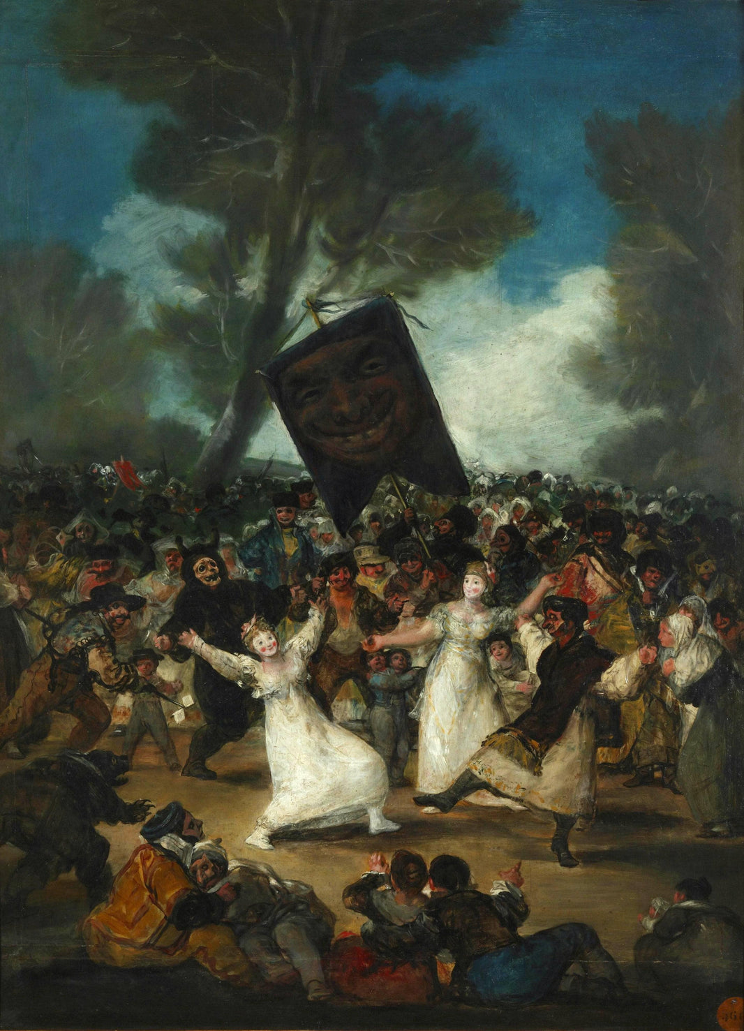 The Burial of the Sardine (Corpus Christi Festival on Ash Wednesday) by Francisco Goya — hand-painted cultural oil painting reproduction on canvas
