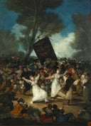 The Burial of the Sardine (Corpus Christi Festival on Ash Wednesday) by Francisco Goya — hand-painted cultural oil painting reproduction on canvas