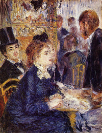 The Cafe by Pierre-Auguste Renoir — hand-painted portrait oil painting reproduction on canvas