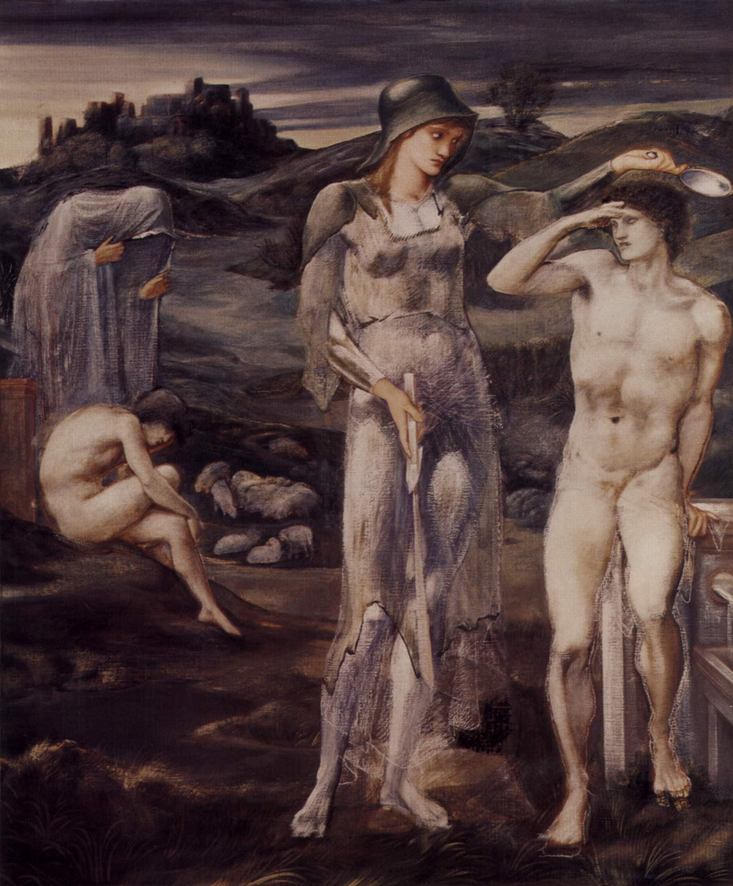 The Calling of Perseus by Edward Burne-Jones — hand-painted cultural oil painting reproduction on canvas