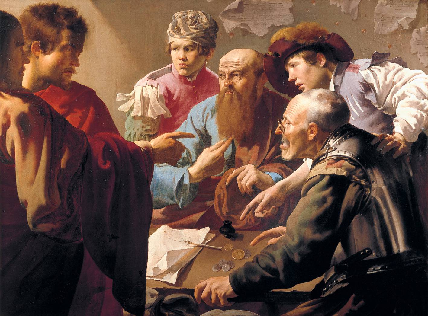 The Calling of St. Matthew - Hendrick Terbrugghen