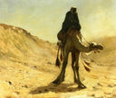 The Camel Rider by Edwin Lord Weeks — male oil painting wall art, Orientalism