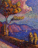 The Canal near St. Tropez by Henri-Edmond Cross — hand-painted botanical oil painting reproduction on canvas