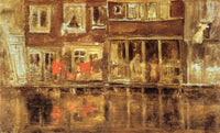 The Canal by James McNeill Whistler — hand-painted architectural oil painting reproduction on canvas