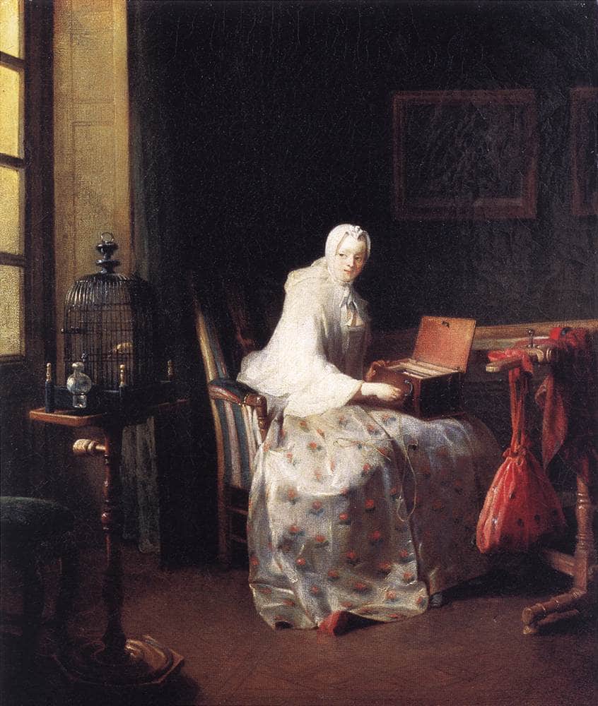 The Canary - Jean-Baptiste-Simeon Chardin