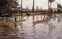 The Canoe by Gustave Caillebotte — hand-painted landscape oil painting reproduction on canvas