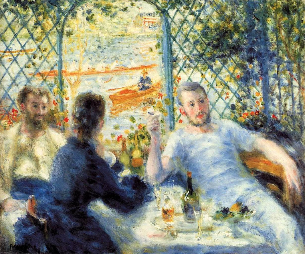 The Canoeist's Luncheon by Pierre-Auguste Renoir — hand-painted portrait oil painting reproduction on canvas