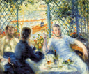 The Canoeist's Luncheon by Pierre-Auguste Renoir — group oil painting wall art, Impressionism