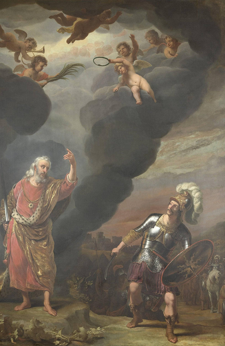 The Captain of God's Army Appearing to Joshua by Ferdinand Bol — hand-painted cultural oil painting reproduction on canvas
