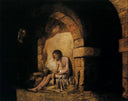 The Captive, from Sterne by Joseph Wright — religious oil painting wall art, Romanticism
