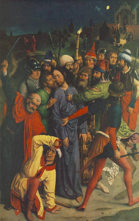 The Capture of Christ by Dirk Bouts — hand-painted cultural oil painting reproduction on canvas