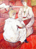 The Card Players by Henri de Toulouse-Lautrec — hand-painted portrait oil painting reproduction on canvas
